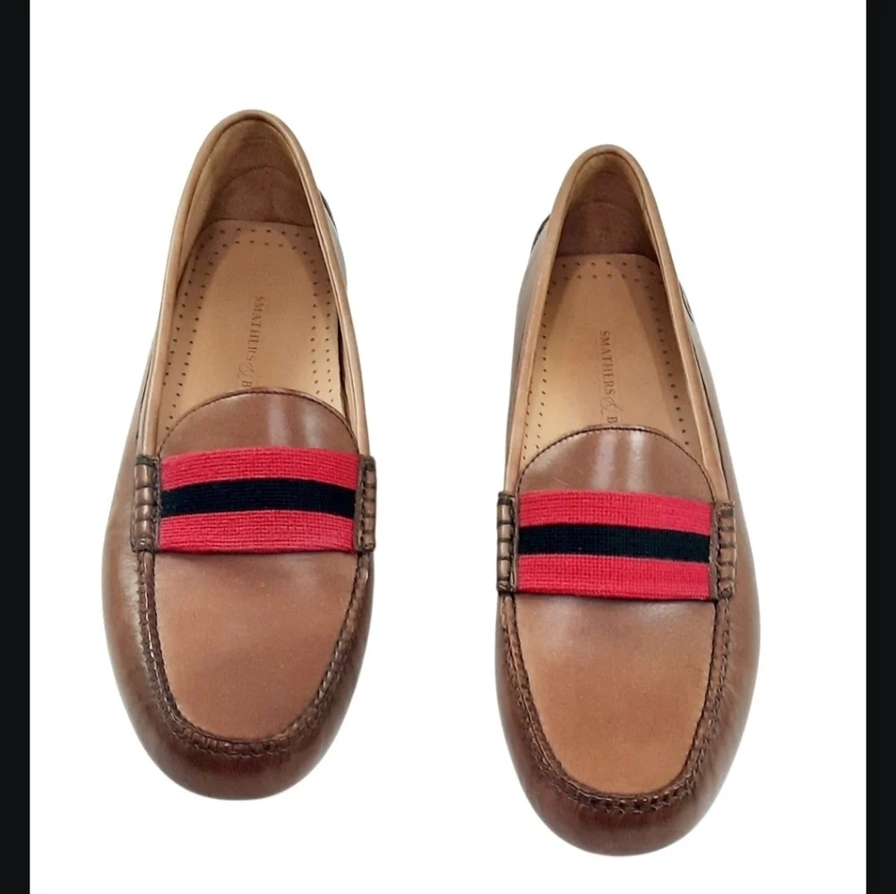 Smathers and Branson University of Georgia Surcingle Driving Shoes Size 11.5
